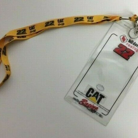 Bill Davis Lanyard Credential Holder #22 NASCAR - Picture 1 of 7